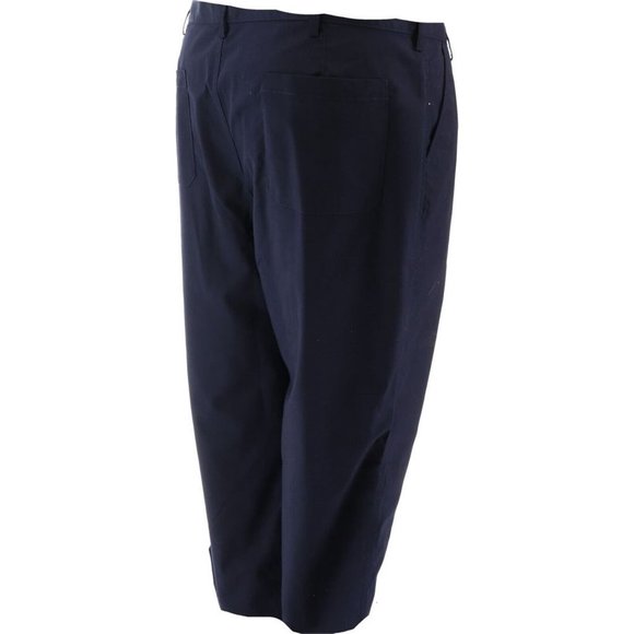 NWT LANDS' END MEN'S BIG BASIC WORK DRESS PANTS TRUE NAVY 50X29 - Picture 6 of 9